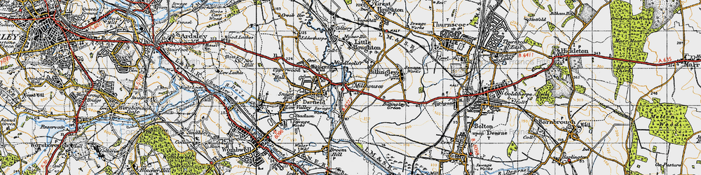 Old map of Middlewood Hall in 1947