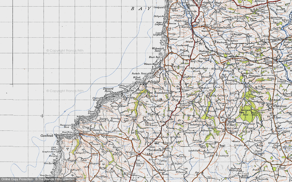 Old Map of Millook, 1946 in 1946