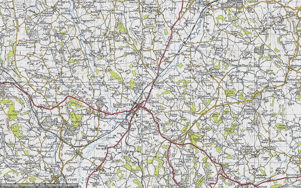 Old Map of Millwey Rise, 1945 in 1945