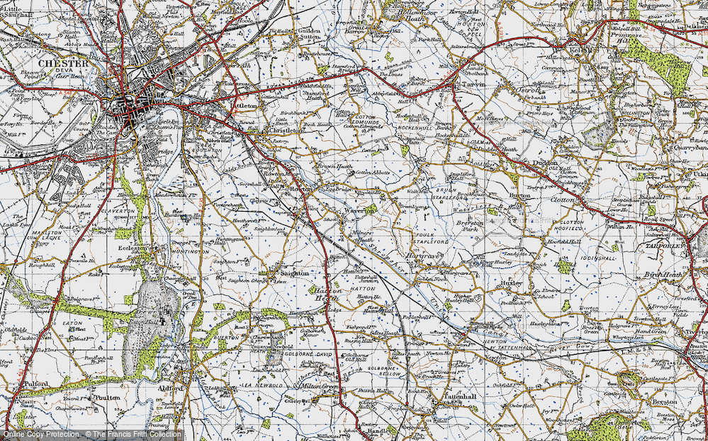 Old Map of Milners Heath, 1947 in 1947