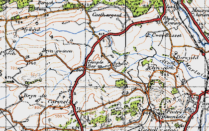 Old map of Milo in 1947