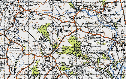 Old map of Lea Fields in 1947