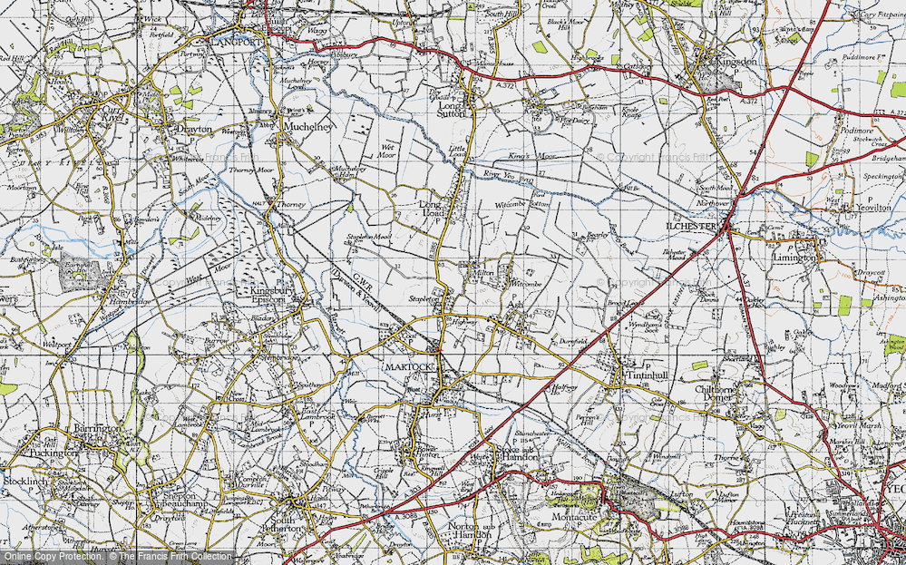 Old Map of Milton, 1945 in 1945