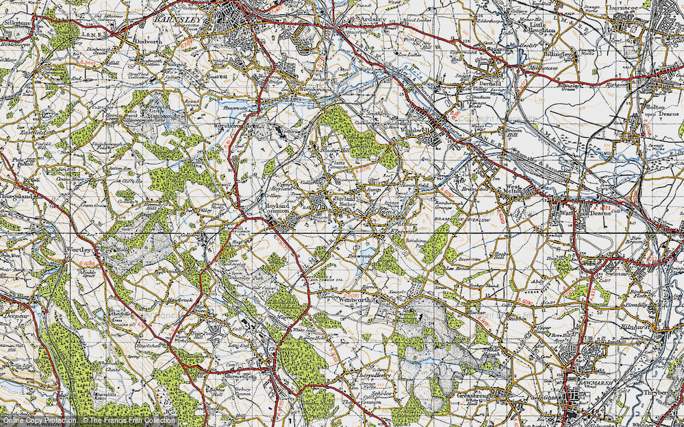 Old Map of Milton, 1947 in 1947