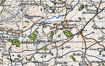 Old map of Milton in 1947