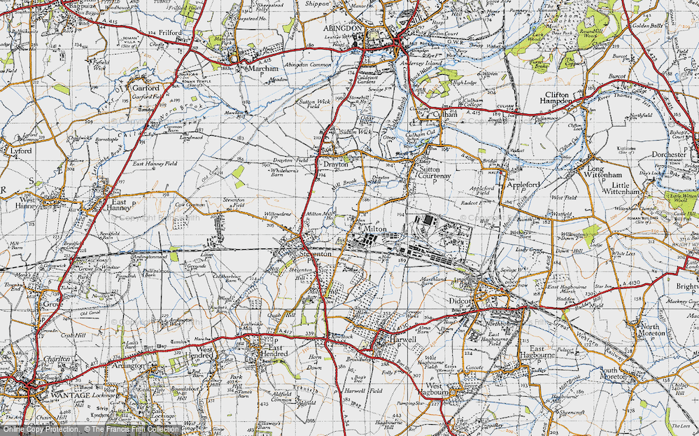 Old Map of Milton, 1947 in 1947