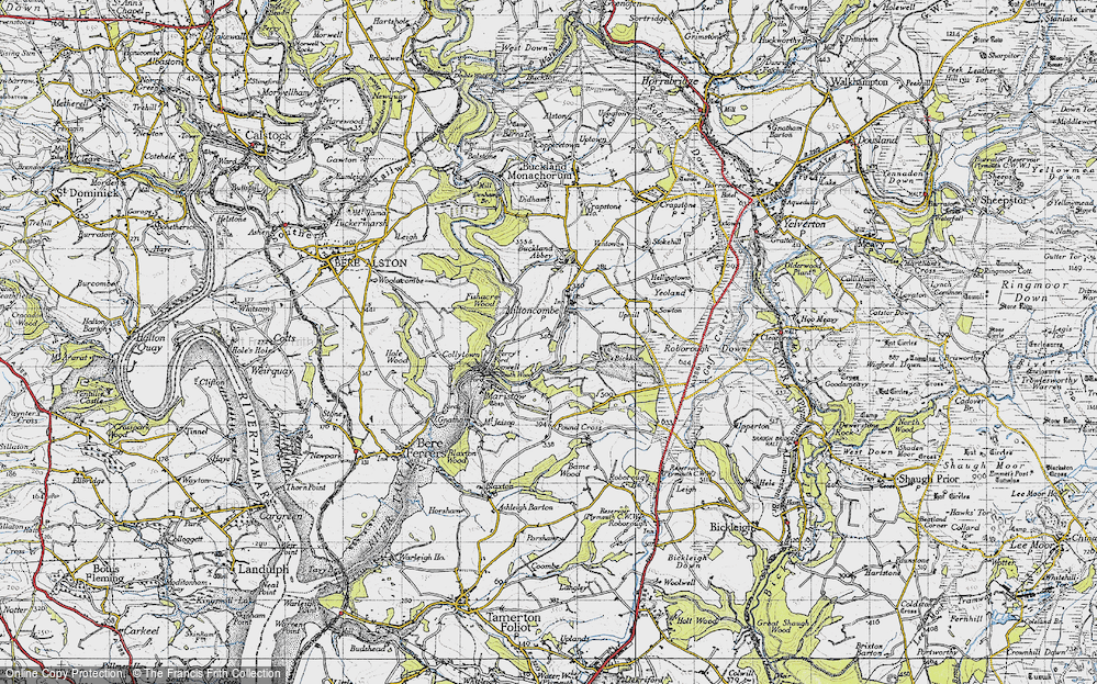 Old Map of Milton Combe, 1946 in 1946