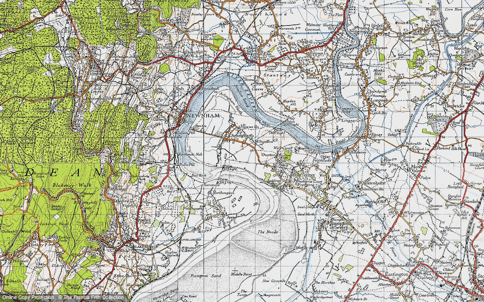 Old Map of Milton End, 1946 in 1946