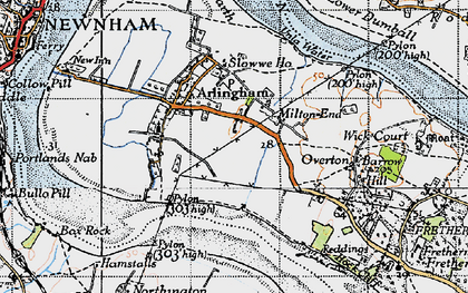 Old map of Milton End in 1946