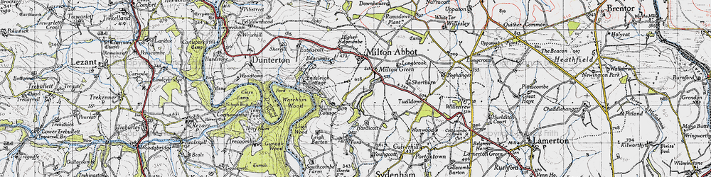 Old map of Endsleigh in 1946