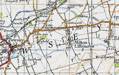 Old map of Milton Lilbourne in 1940