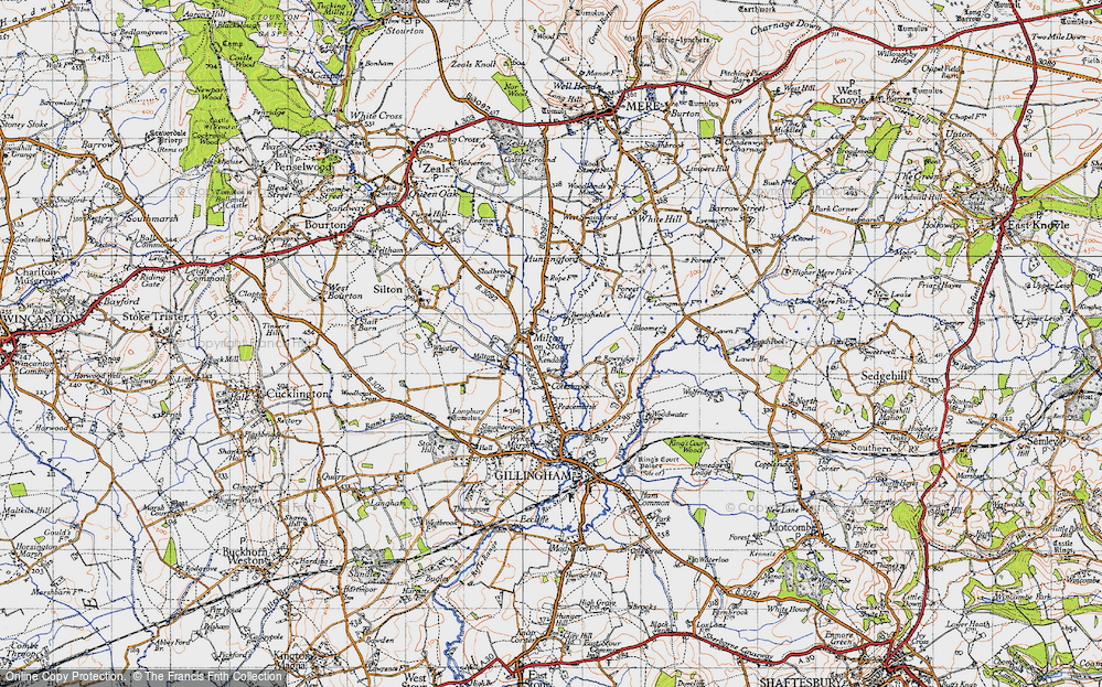 Old Map of Milton on Stour, 1945 in 1945