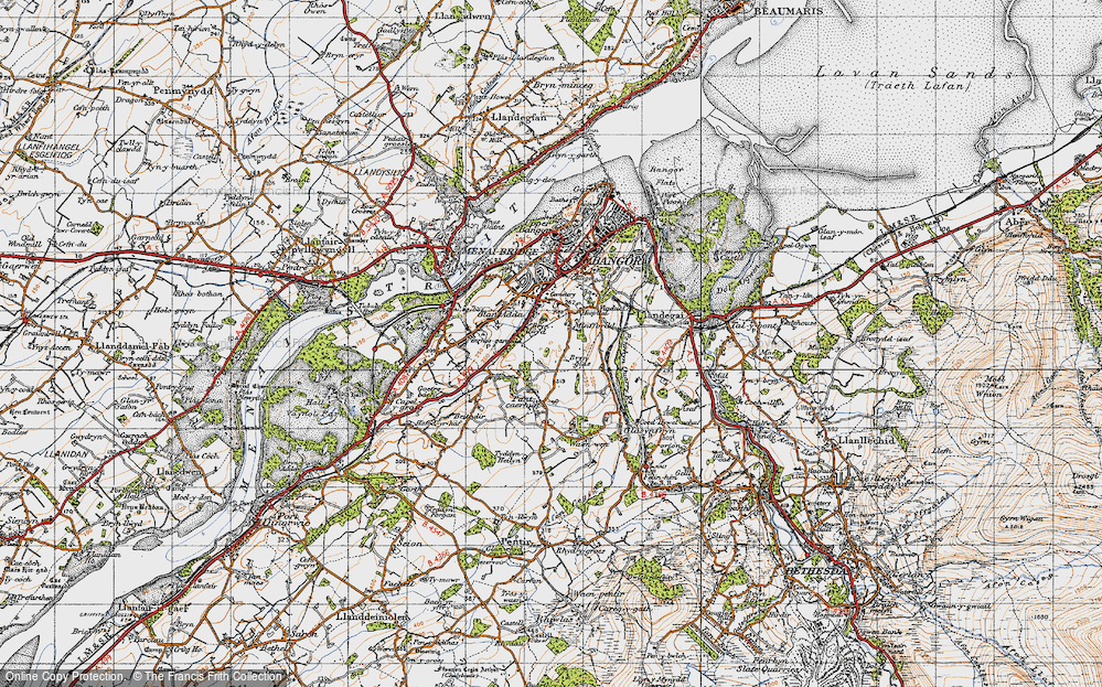 Old Map of Minffordd, 1947 in 1947