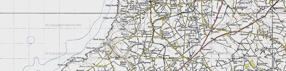 Old map of Mingoose in 1946