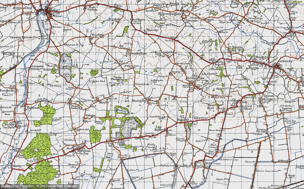 Old Map of Miningsby, 1946 in 1946