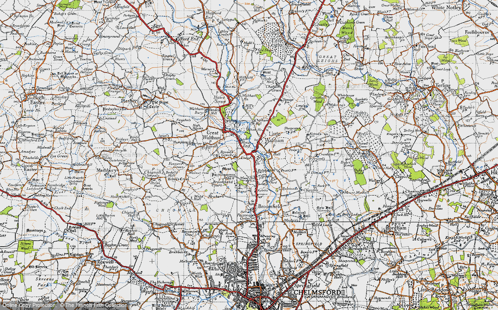 Old Map of Minnow End, 1945 in 1945