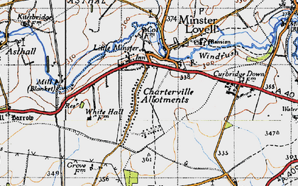 Old map of Minster Lovell in 1946