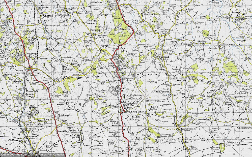 Old Map of Minterne Parva, 1945 in 1945