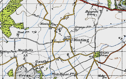 Old map of Minting in 1946