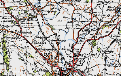 Old map of Mintsfeet in 1947