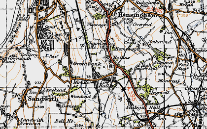 Old map of Mirehouse in 1947