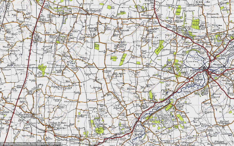 Old Map of Misery Corner, 1946 in 1946