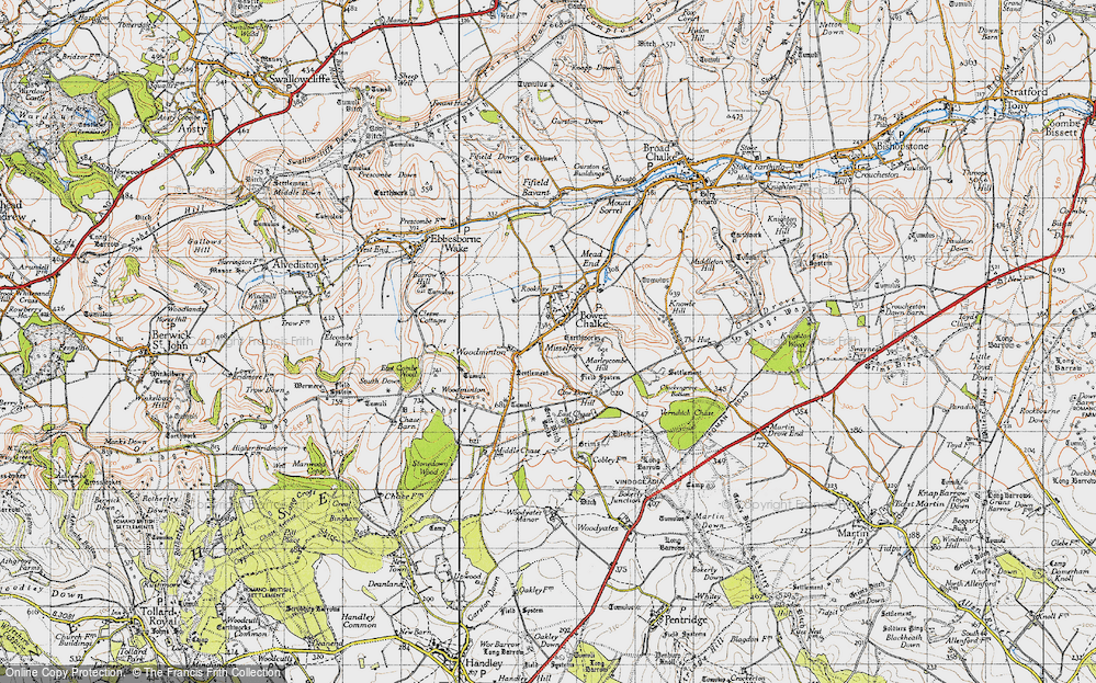 Old Map of Misselfore, 1940 in 1940