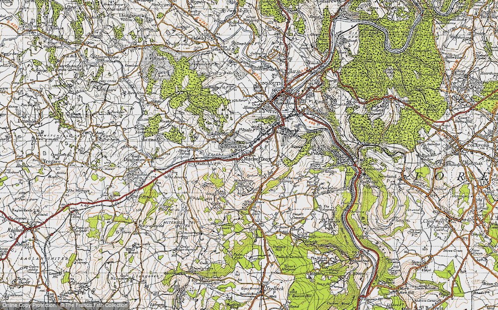 Old Map of Mitchel Troy, 1946 in 1946