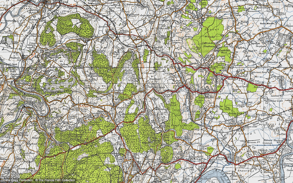 Old Map of Mitcheldean, 1947 in 1947