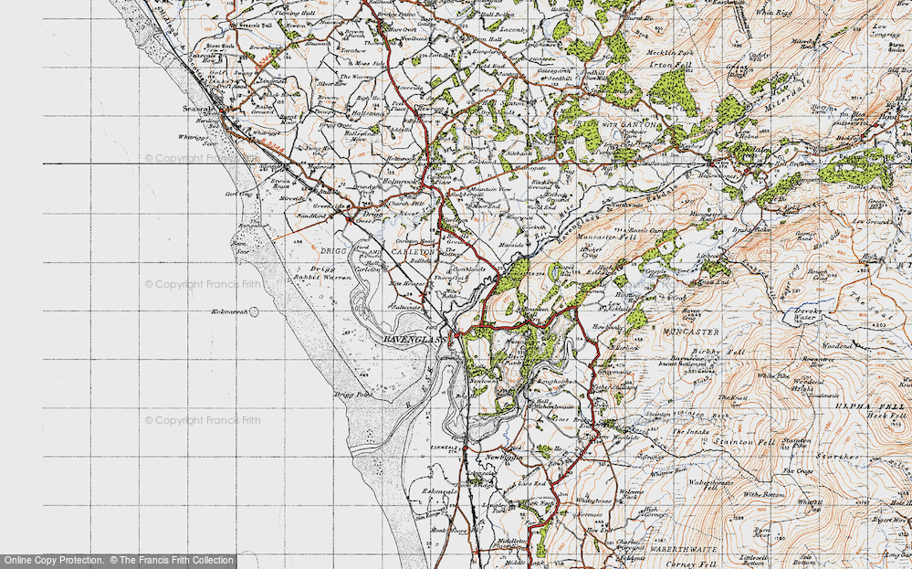 Old Map of Mite Houses, 1947 in 1947