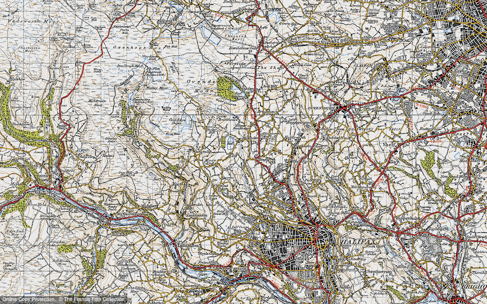 Old Map of Mixenden, 1947 in 1947