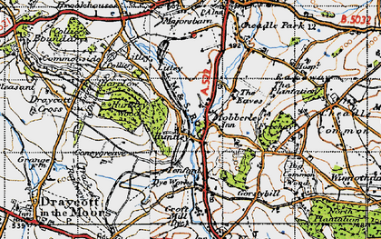 Old map of Mobberley in 1946