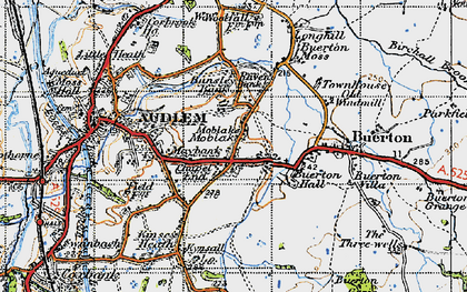 Old map of Moblake in 1947