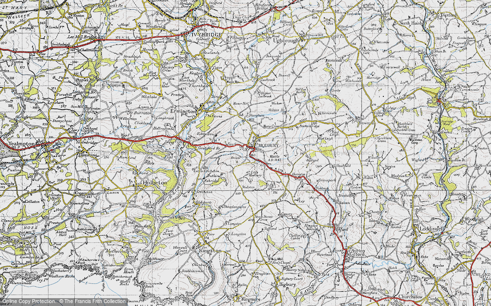 Old Map of Historic Map covering Sheepham in 1946