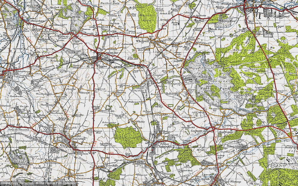 Old Map of Model Village, 1947 in 1947