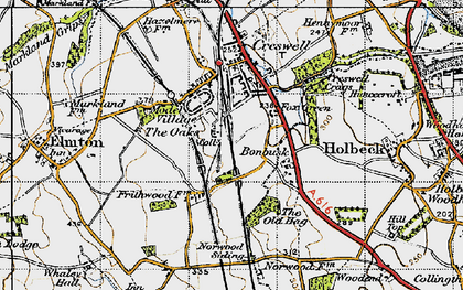 Old map of Model Village in 1947