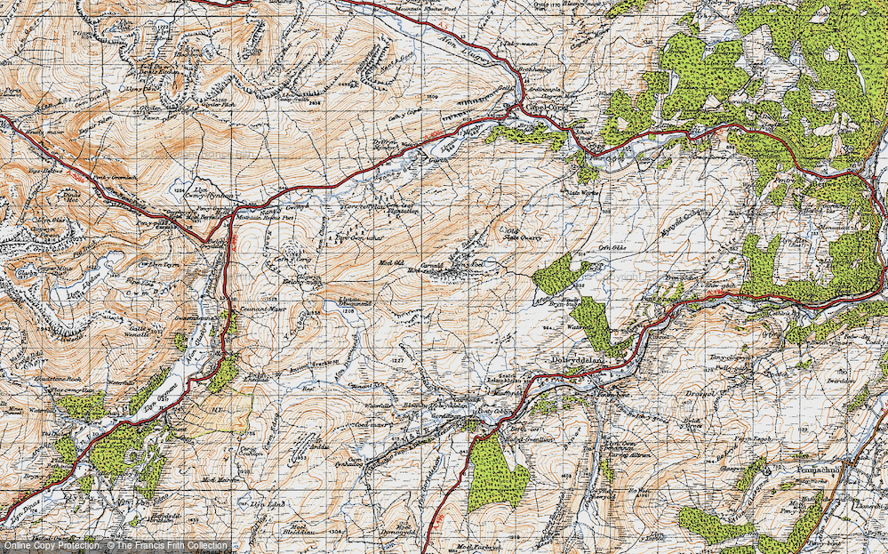 Old Map of Moel Siabod, 1947 in 1947