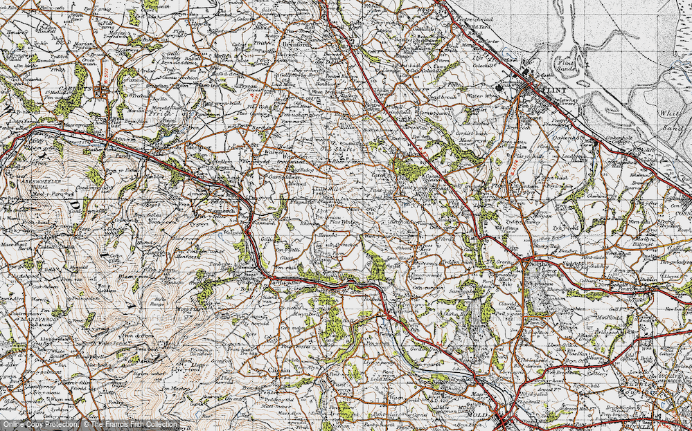Old Map of Moel-y-crio, 1947 in 1947