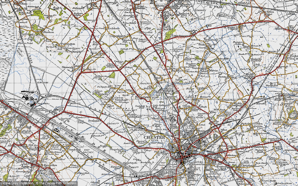 Old Map of Mollington, 1947 in 1947