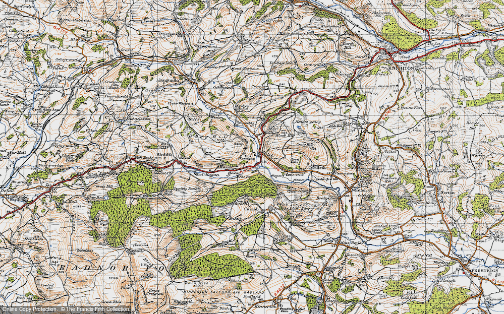 Old Map of Monaughty, 1947 in 1947