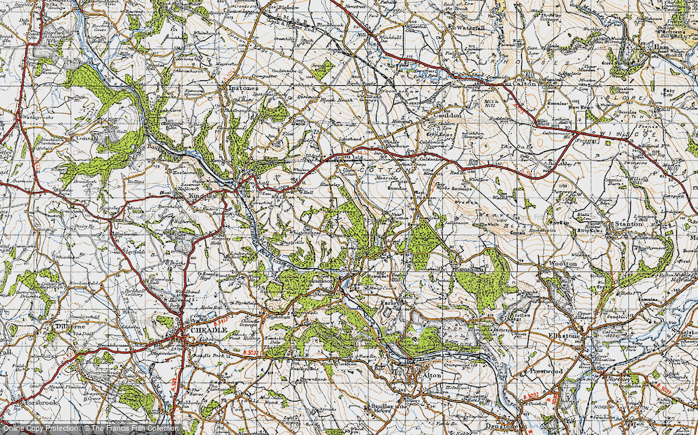 Old Map of Moneystone, 1946 in 1946