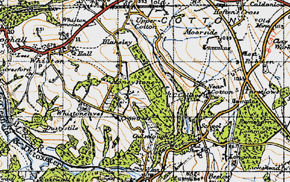 Old map of Moneystone in 1946