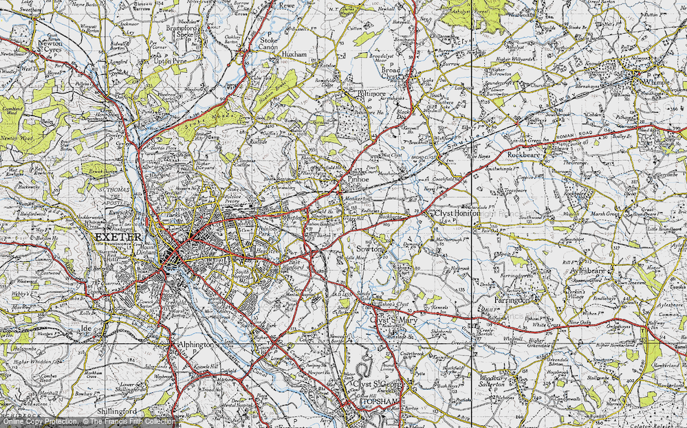 Old Map of Monkerton, 1946 in 1946