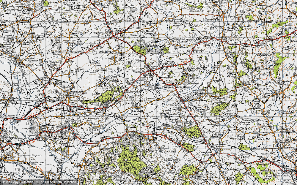 Old Map of Monkhide, 1947 in 1947