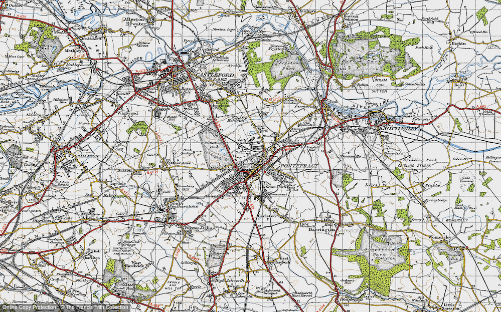 Old Maps of Pontefract Park, Yorkshire - Francis Frith