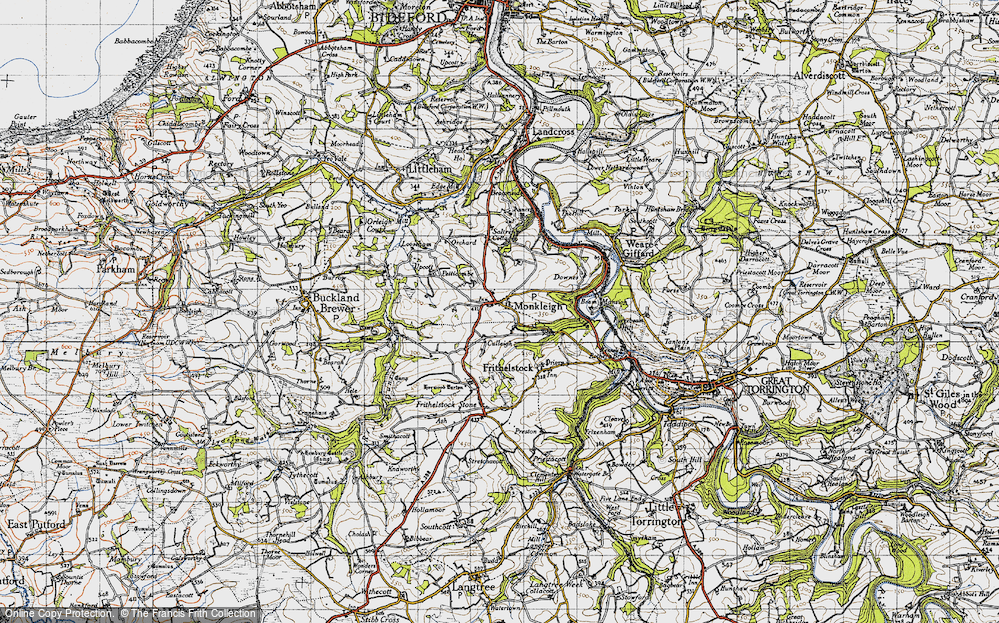 Old Map of Monkleigh, 1946 in 1946