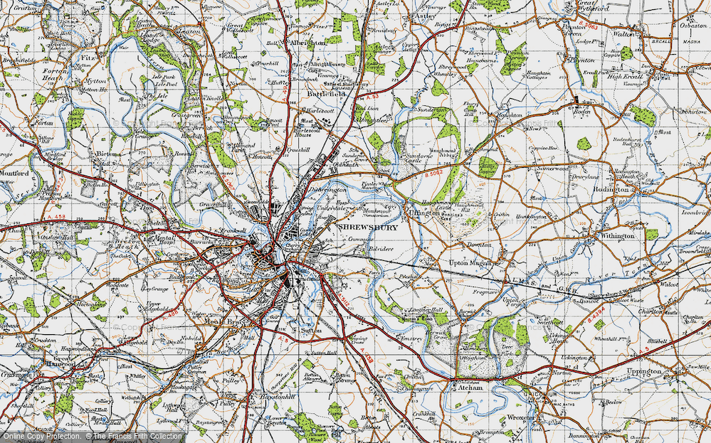 Old Maps of Monkmoor, Shropshire - Francis Frith