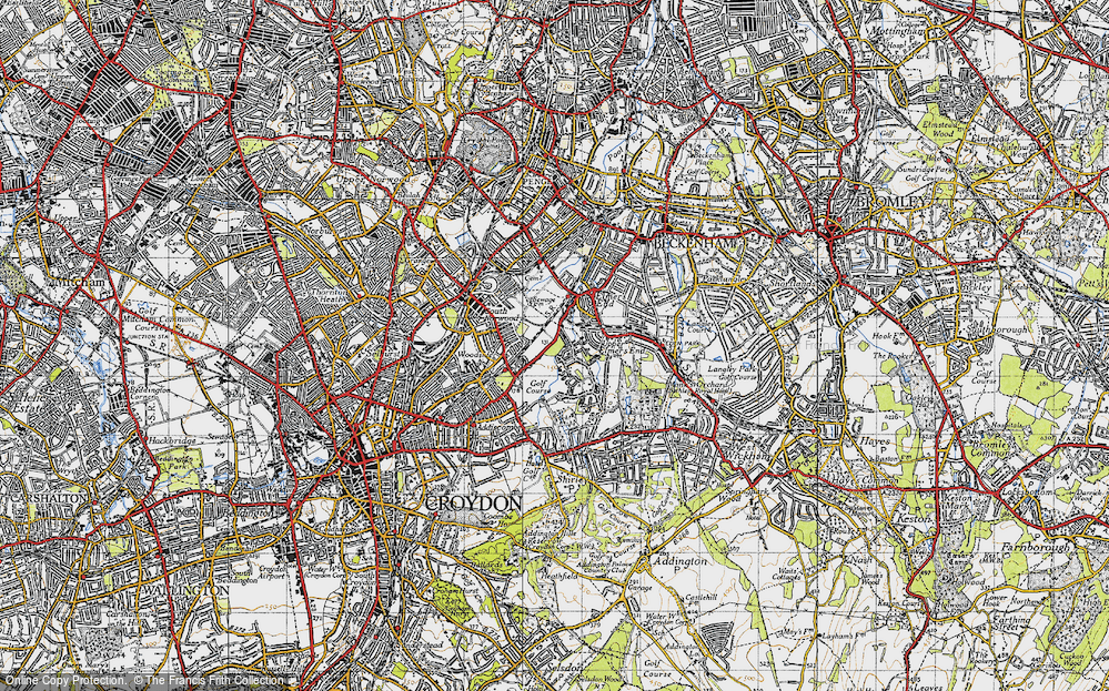 Old Map of Monks Orchard, 1946 in 1946