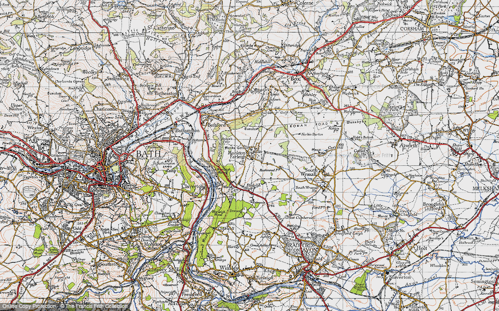 Old Map of Monkton Farleigh, 1946 in 1946