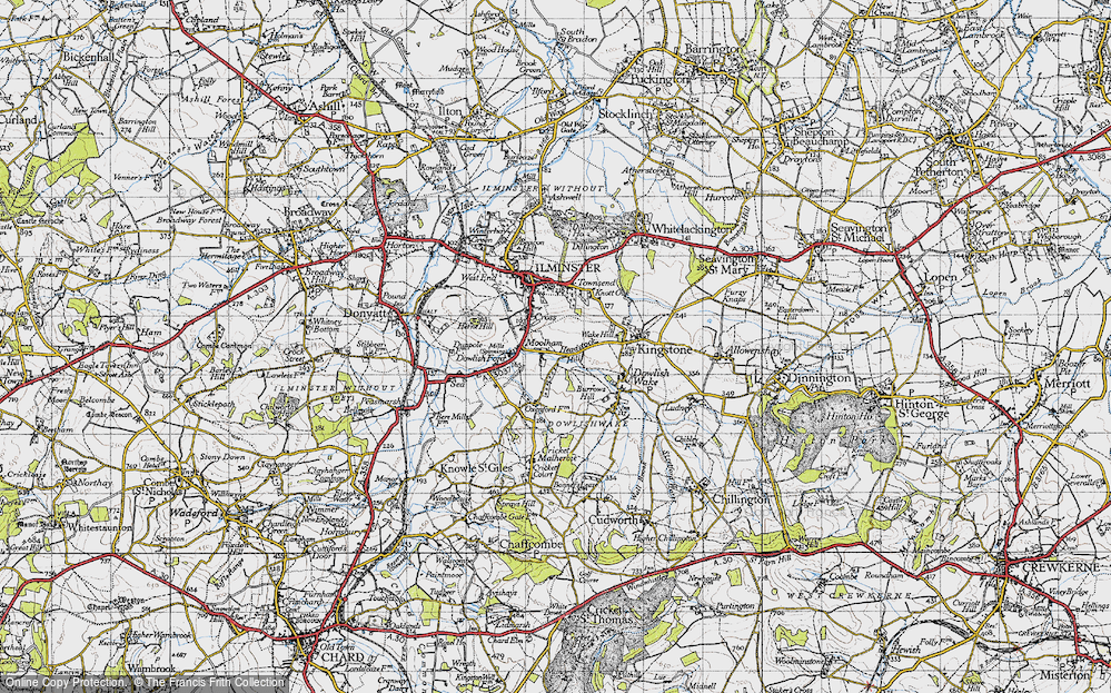 Old Map of Moolham, 1945 in 1945
